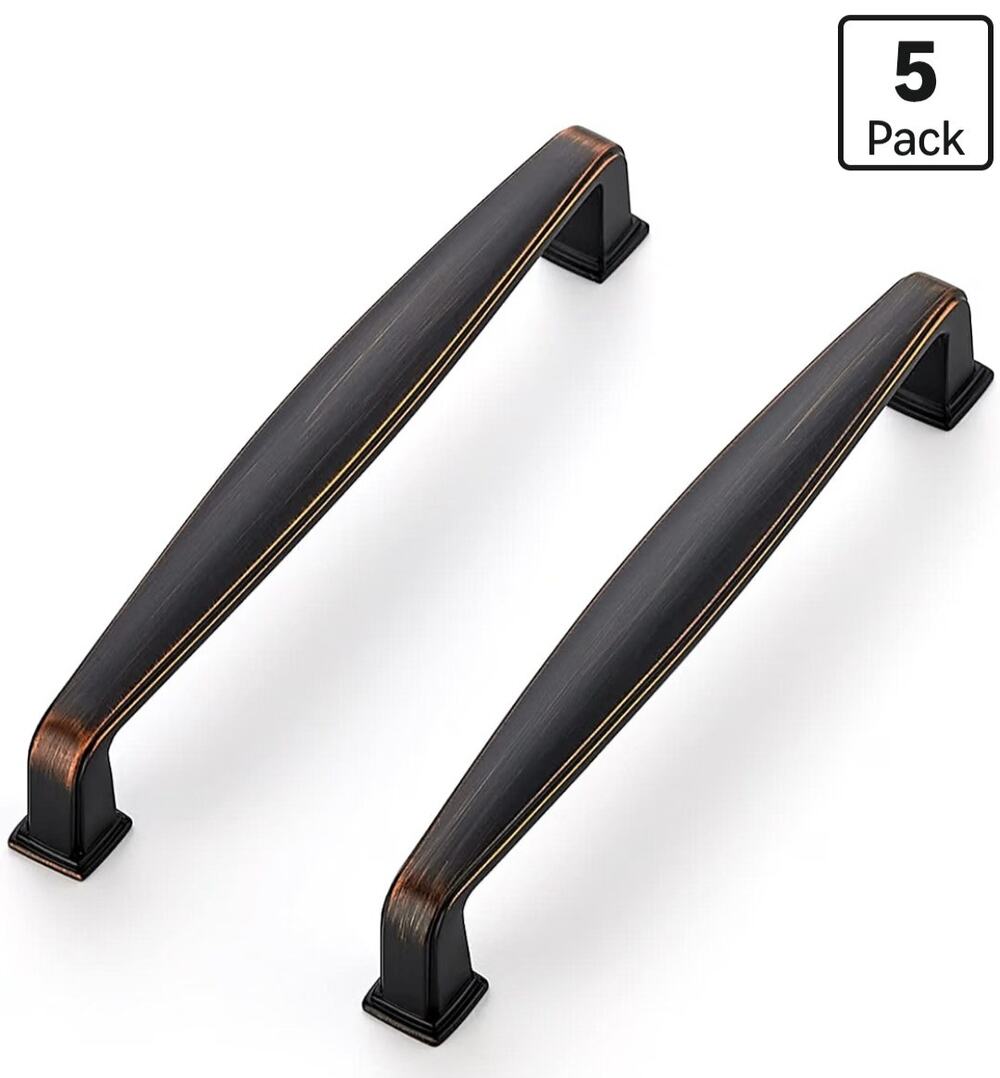 Ravinte Oil Rubbed Bronze Cabinet Pulls 5" CC 128mm 5 Pack